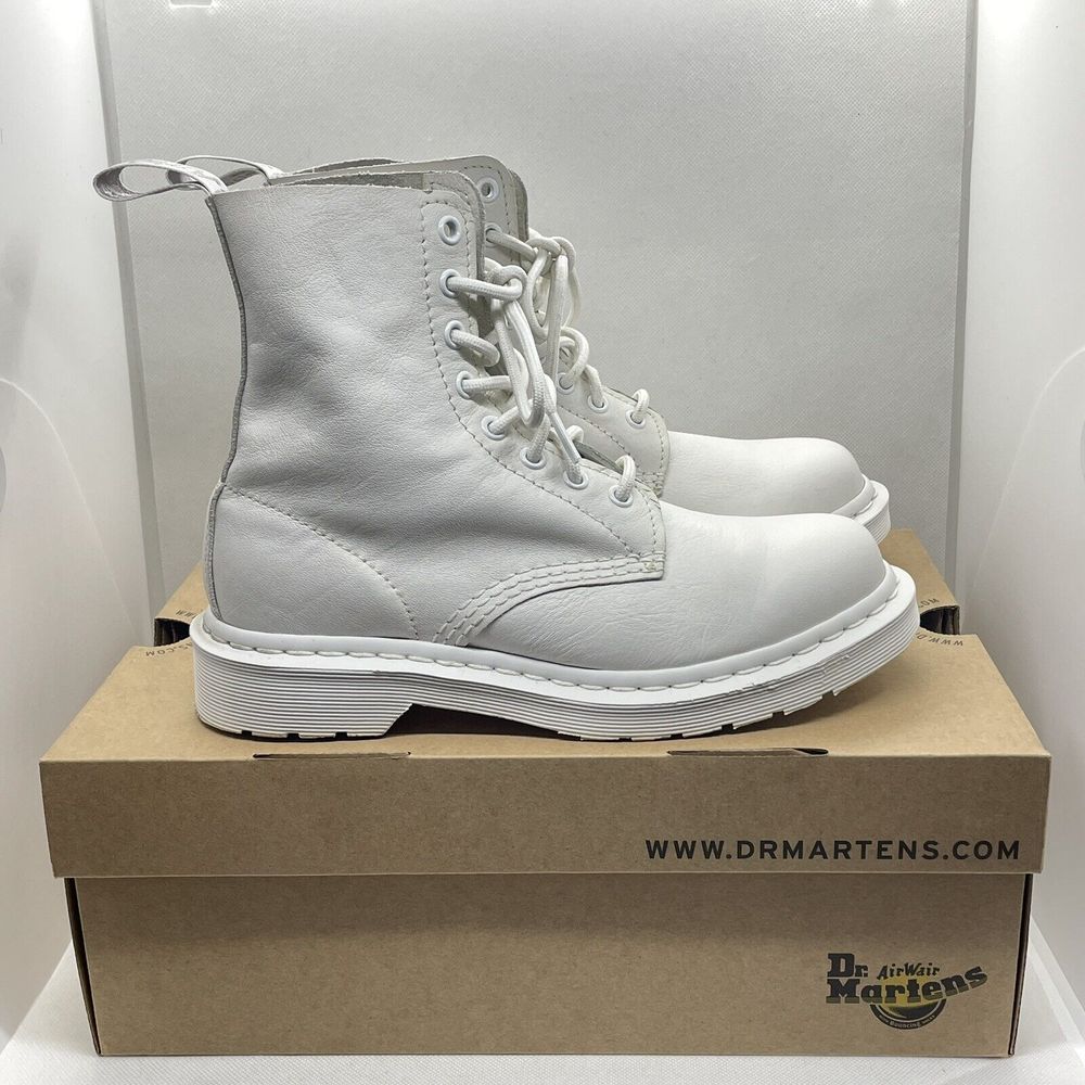 Dr. Doc Martens 1460 Pascal Mono 8 Eye Virginia Leather Boots